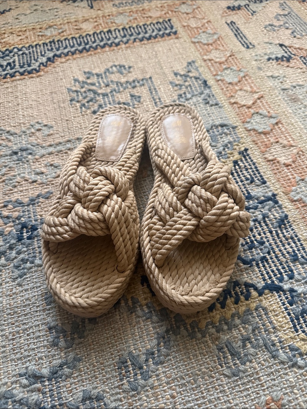 H&M Rope Knot Slide Sandals